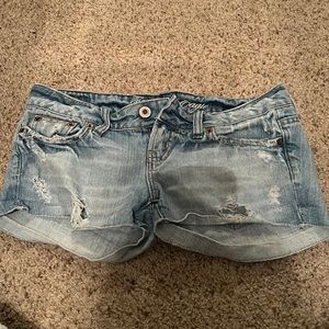 mid rise american eagle jean shorts